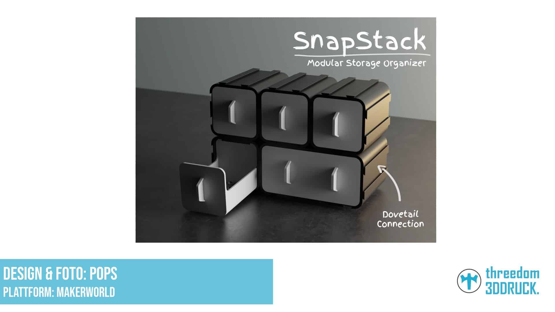 Modulares Schrauben- und Kleinteile-Organizersystem