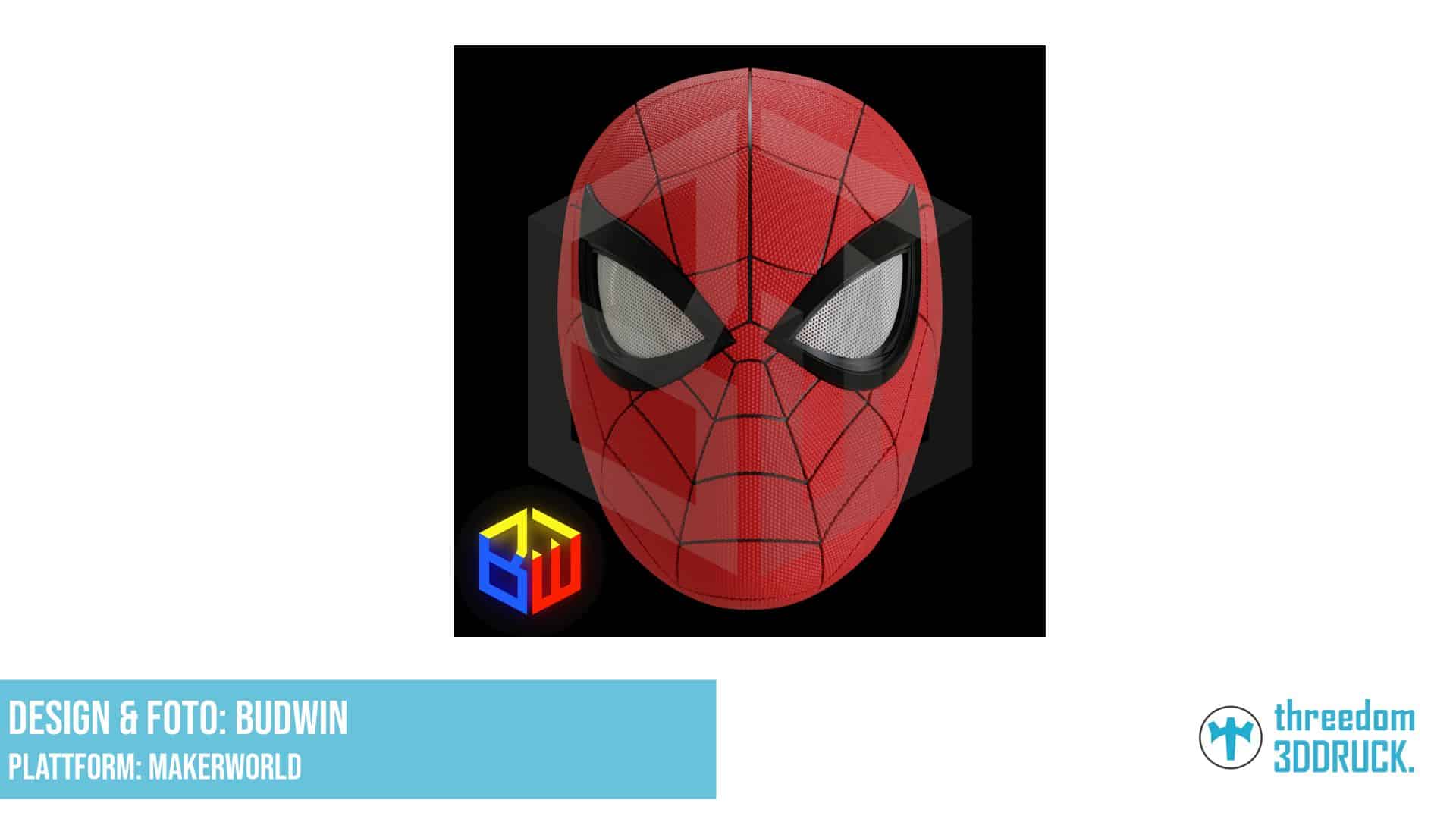 Spider-Man PS5 Helm mit Textur