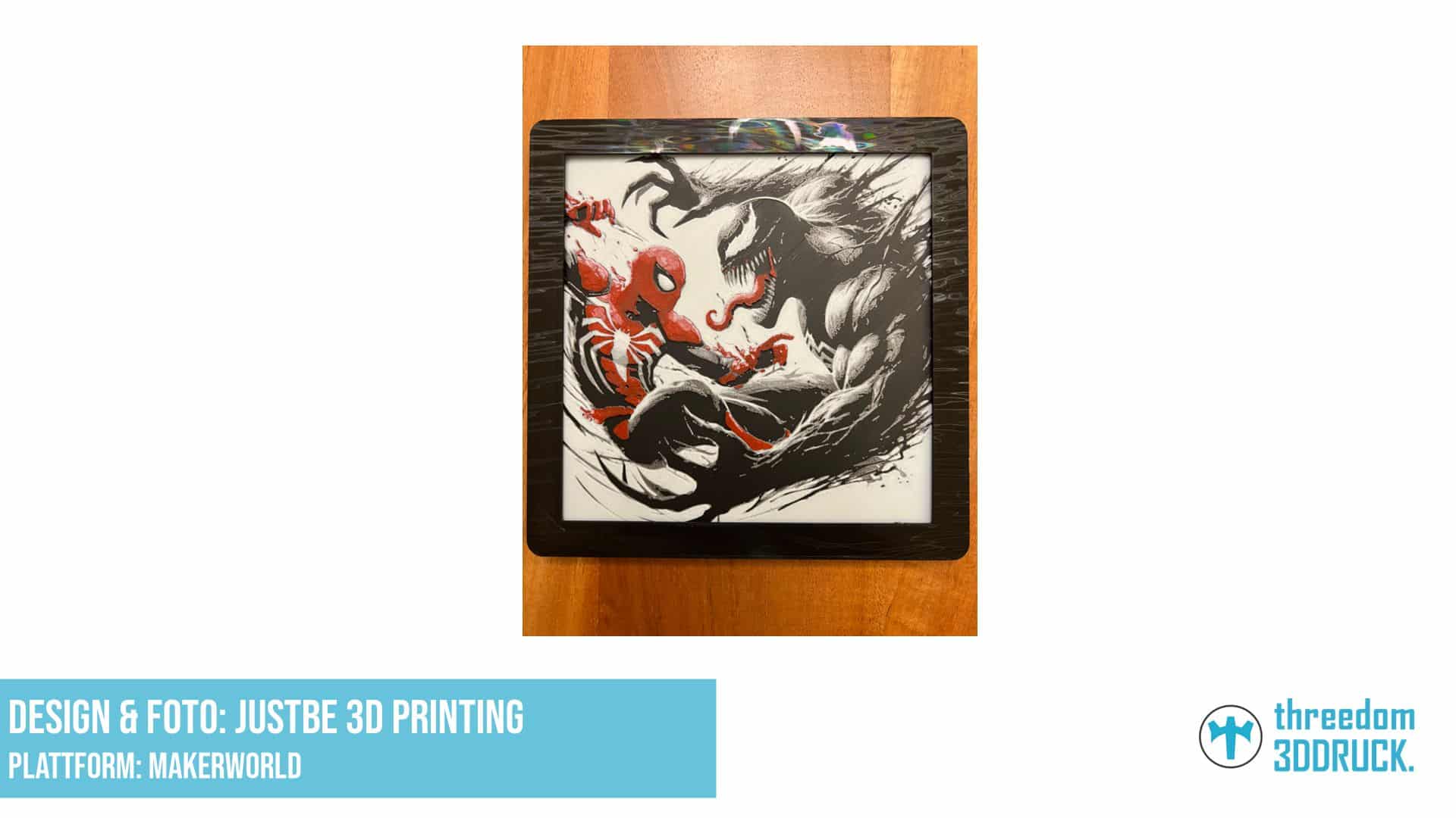 Spiderman vs. Venom 3D-Druckmodell