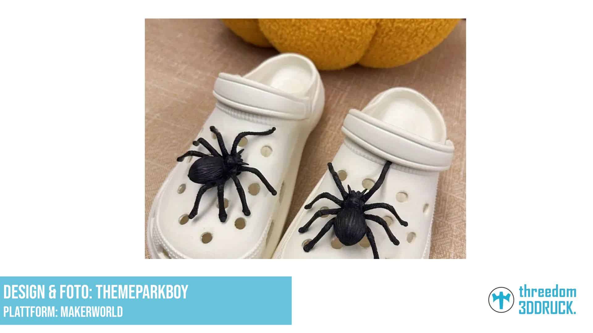 Spinnen-Anhänger für Crocs