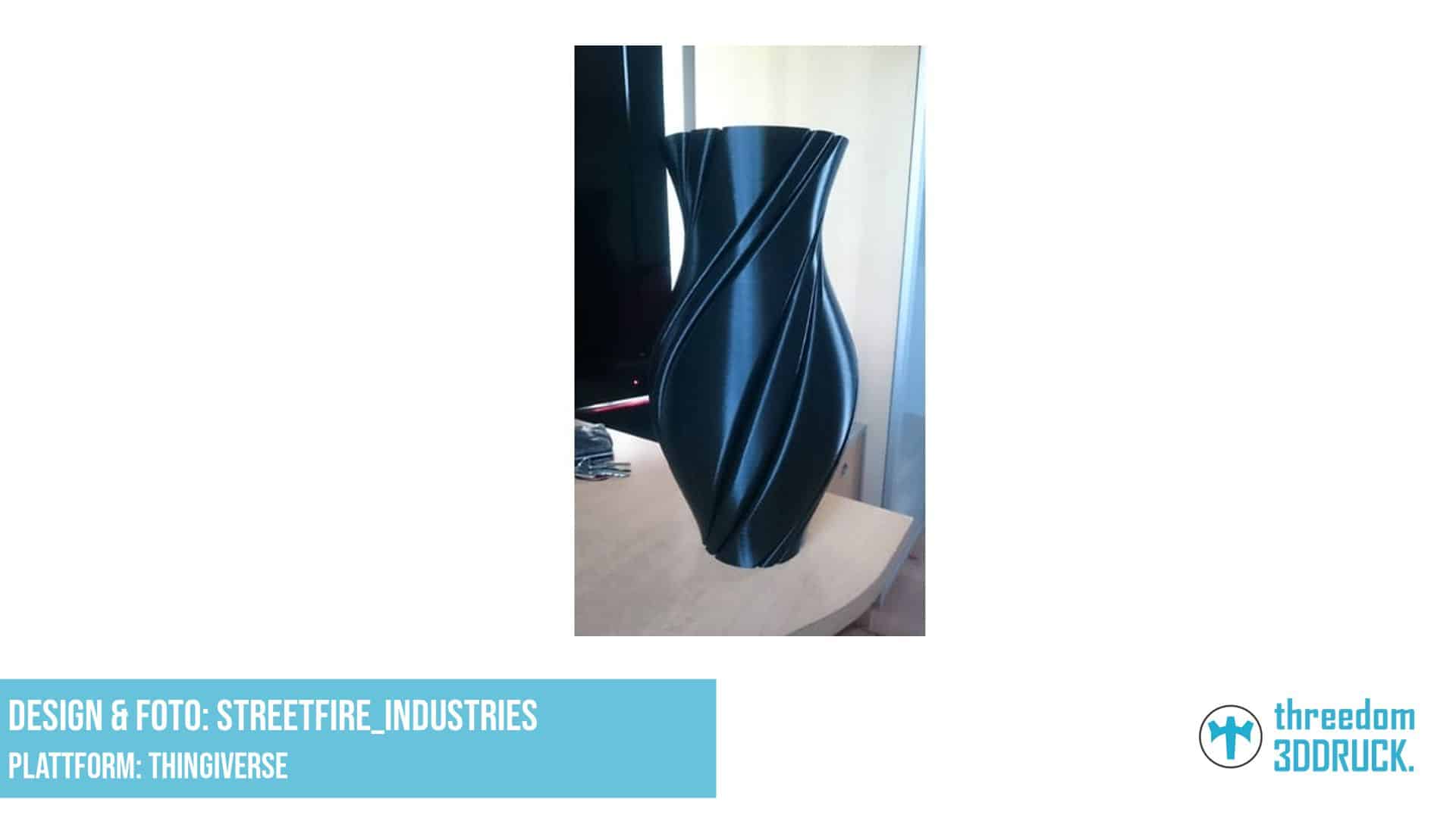 Spiralvase von Streetfire_Industries