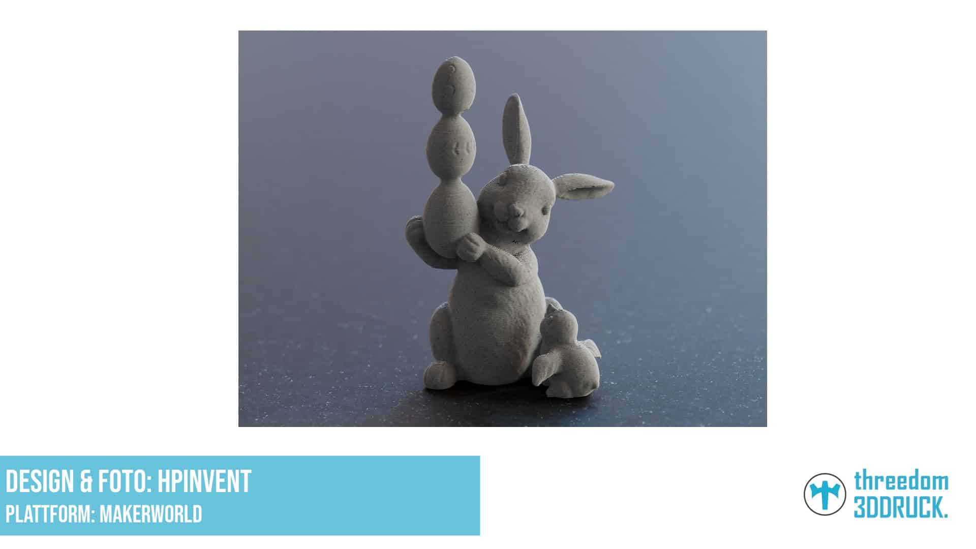 Süßer Osterhase mit Küken und Eiern Süßer Osterhase mit Küken und Eiern