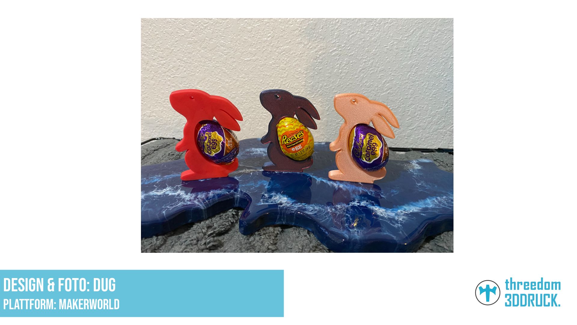 Osterhasen-Halter für Cadbury-Eier