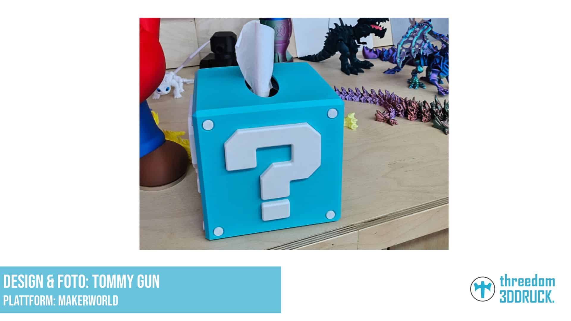 Super Mario Fragezeichen-Tissue-Box-Abdeckung