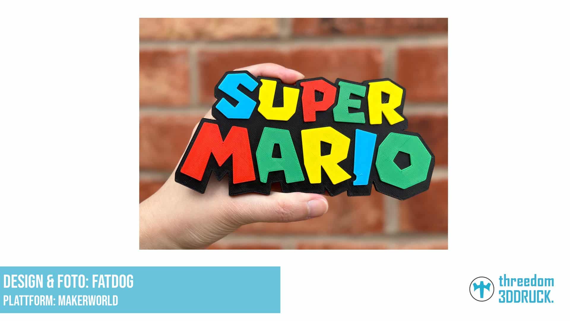 Super Mario Logo Modell