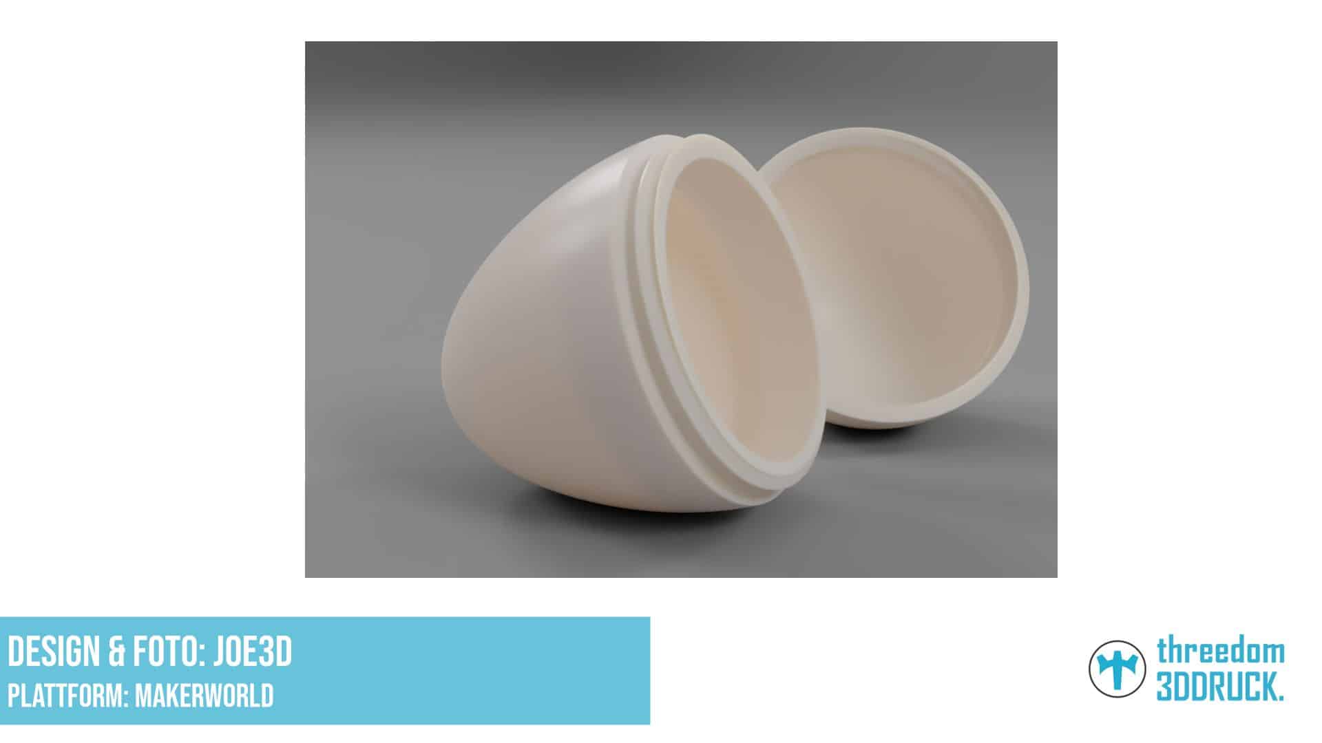 Gewindetes Osterei für Überraschungen