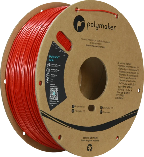 Polymaker – PolyLite ASA Galaxy Red – 1,75 mm – 1 kg