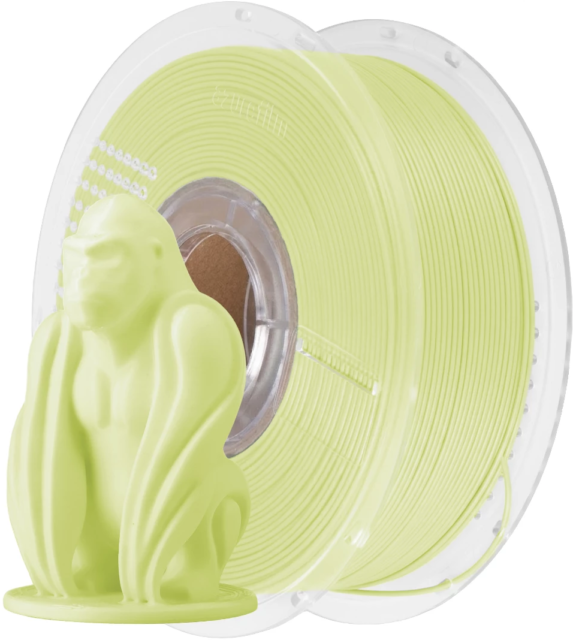 AzureFilm – PLA UV Leuchtfilament Gelb – 1,75 mm – 1 kg