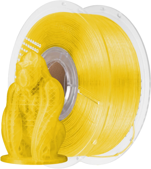 AzureFilm – PLA Gelb Transparent – 1,75 mm – 1 kg