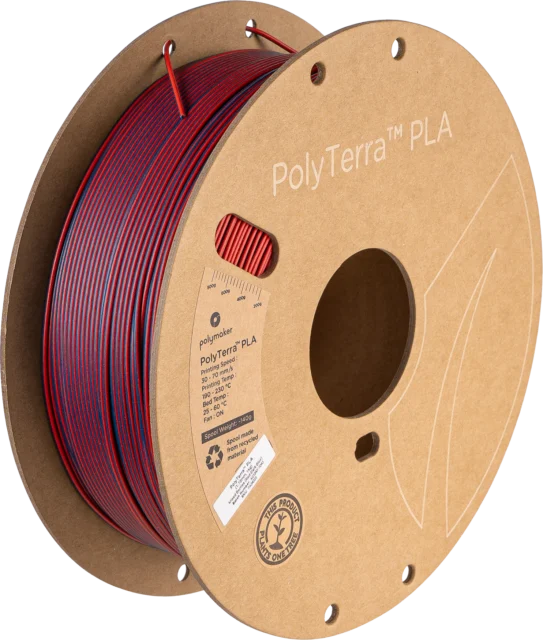 Polymaker – PolyTerra PLA Dual Mixed Berries Rot-Dunkelblau – 1,75 mm – 1 kg
