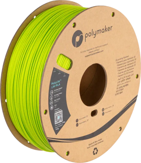 Polymaker – Leichtbau PLA Hellgrün – 1,75 mm – 0,8 kg