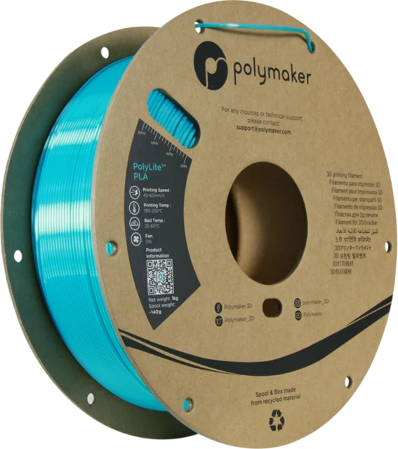 Polymaker – Silk PLA Hellblau – 1,75 mm – 1,0 kg