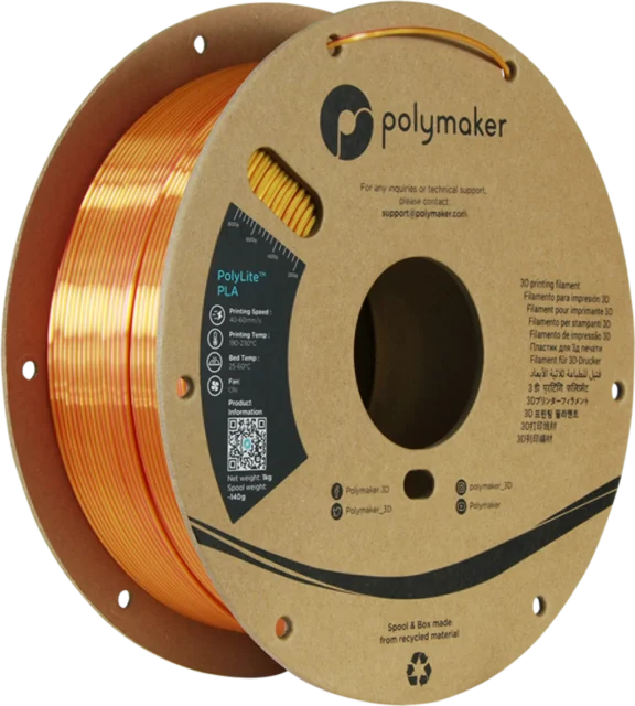 Polymaker – Dual Silk PLA Sunset Gold-Red – 1,75 mm – 1 kg