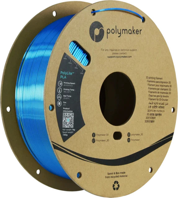 Polymaker – Dual Silk PLA Gelb-Blau – 1,75 mm – 1 kg
