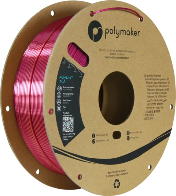 Polymaker – PolyLite Dual Silk PLA Gold-Magenta – 1,75 mm – 1 kg