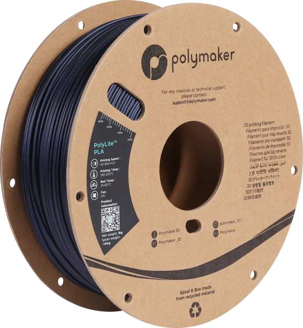 Polymaker – PLA Glitzer Dunkelblau – 1,75 mm – 1,0 kg
