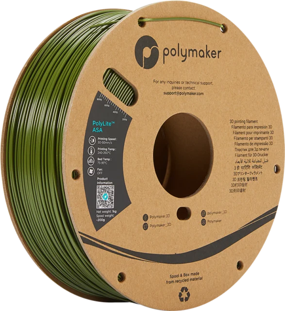 Polymaker – PolyLite ASA Army Green – 1,75 mm – 1,0 kg