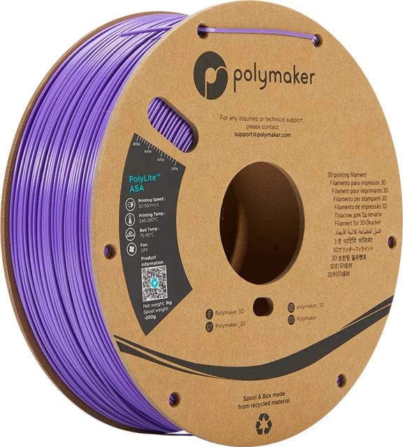 Polymaker – PolyLite ASA Purple – 1,75 mm – 1 kg