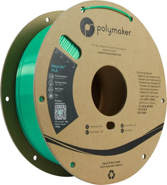 Polymaker – Seidenglanz PLA Grün – 1,75 mm – 1.0 kg