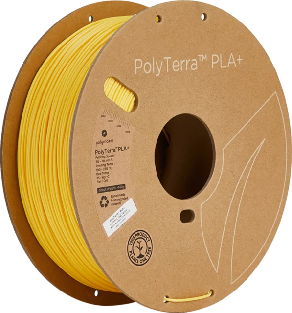 Polymaker – PolyTerra PLA+ Yellow – 1,75 mm – 1 kg