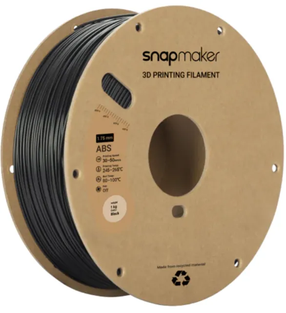 Snapmaker – ABS Schwarz – 1,75 mm – 1 kg