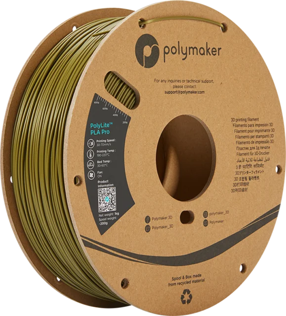 Polymaker – PolyLite PLA PRO Army Green – 1,75 mm – 1 kg
