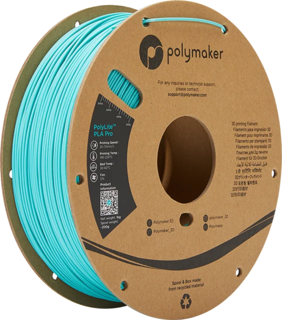 Polymaker – PolyLite PLA PRO Teal – 1,75 mm – 1,0 kg