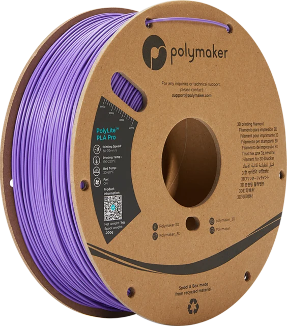 Polymaker – PolyLite PLA PRO Purple – 1,75 mm – 1 kg