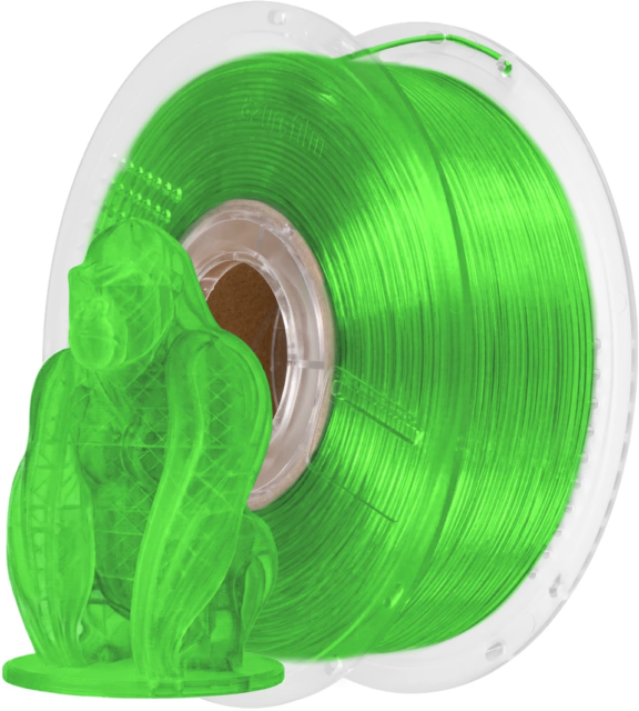 AzureFilm – PETG Grün Transparent – 1,75 mm – 1 kg