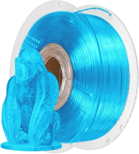 AzureFilm – PETG Blau Transparent – 1,75 mm – 1 kg