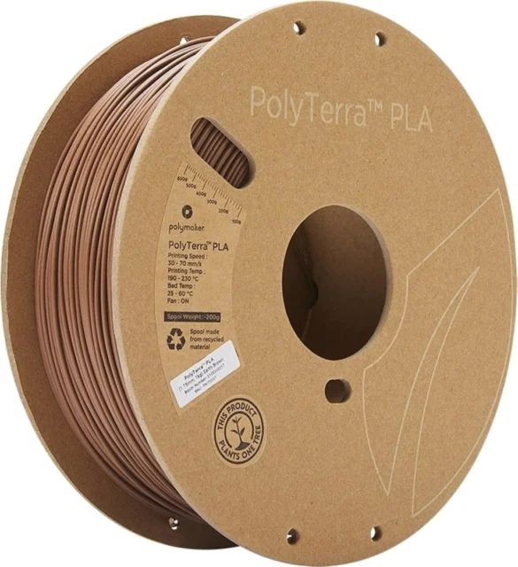 Polymaker – PolyTerra PLA Earth Brown – 1,75 mm – 1 kg
Polymaker – PolyTerra PLA Earth Brown – 2,85 mm – 1 kg