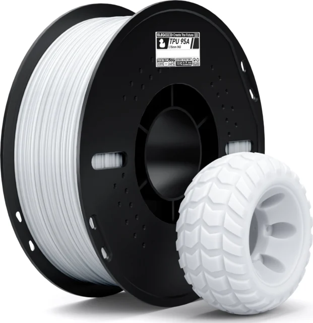Elegoo – TPU Weiß – 1,75 mm – 1 kg