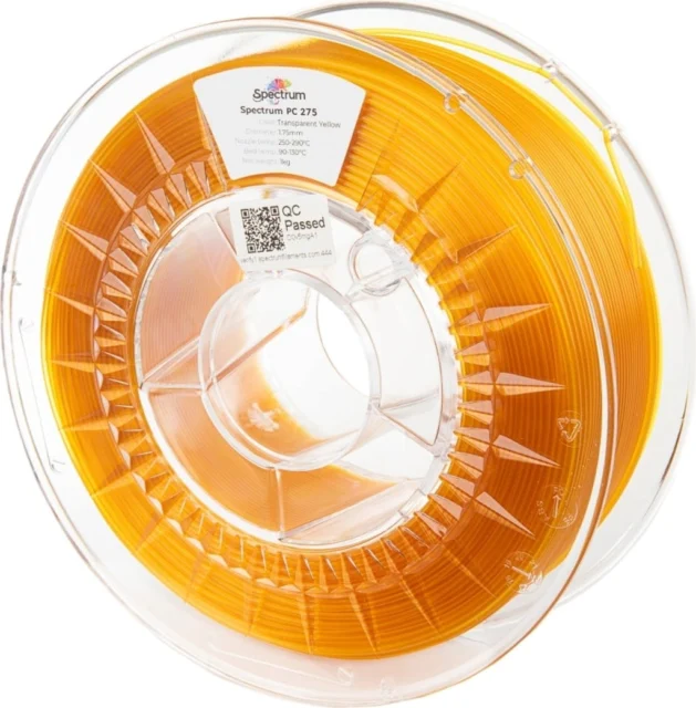 Spectrum – Polycarbonat Transparent Gelb – 1,75 mm – 1 kg