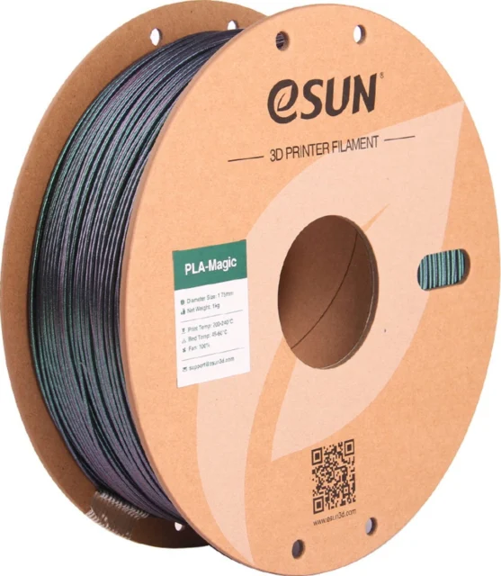 eSUN – Magic PLA Zweifarben Dunkelgrün Glitzer – 1,75 mm – 1,0 kg