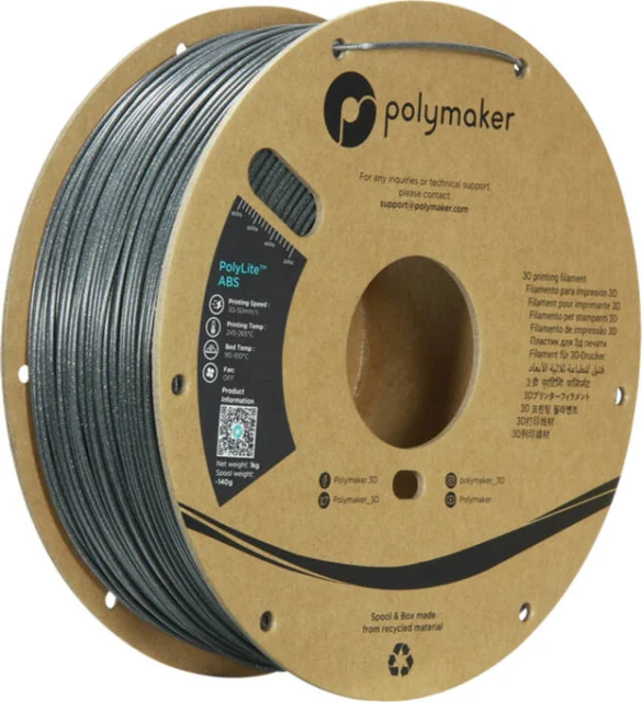 Polymaker – PolyLite ABS Galaxy Dark Grey – 1,75 mm – 1 kg