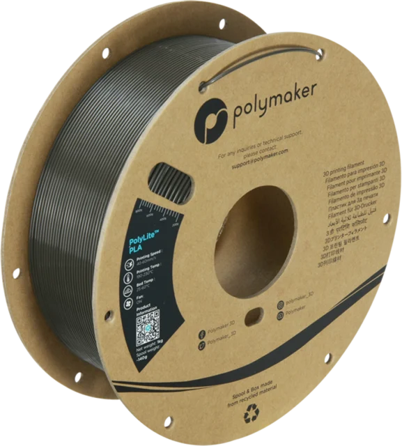 Polymaker – PolyLite PLA Dunkelgraugrün – 1,75 mm – 1 kg
