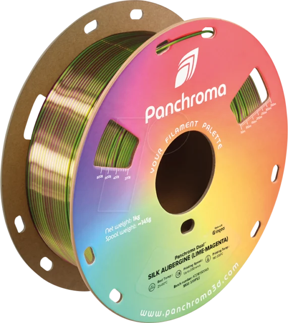 Polymaker – Panchroma PLA Dual Silk Aubergine – 1,75 mm – 1 kg