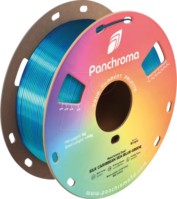 Polymaker – Panchroma PLA Dual Silk Caribbean Sea – 1,75 mm – 1 kg