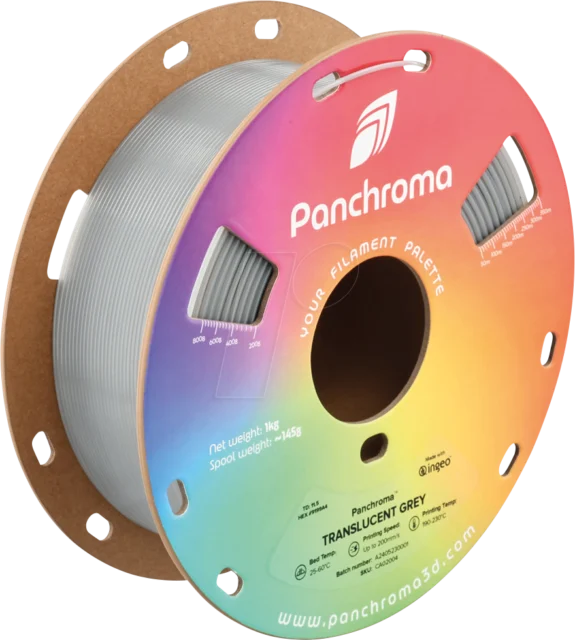 Polymaker – Panchroma PLA Translucent Grey – 1,75 mm – 1 kg