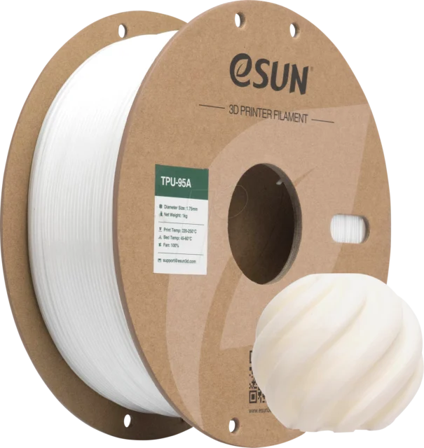 eSUN – TPU-95A Weiß – 1,75 mm – 1 kg