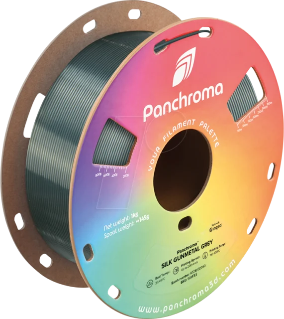 Polymaker – Panchroma PLA Silk Gunmetal Grey – 1,75 mm – 1 kg