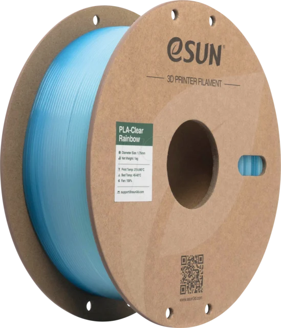 eSUN – PLA-Clear Durchscheinendes Blauweiß – 1,75 mm – 1 kg