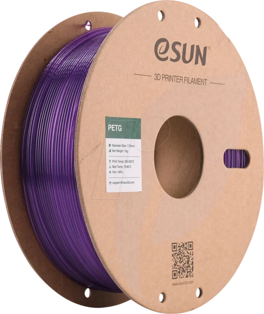 eSUN – PETG Durchscheinendes Lila – 1,75 mm – 1 kg