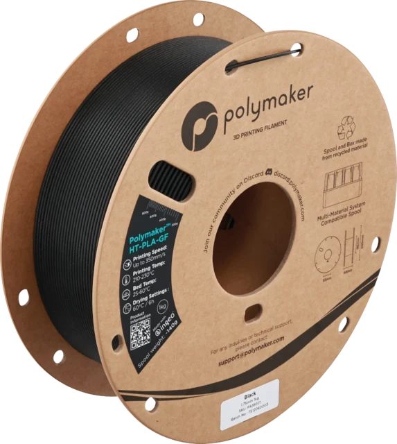 Polymaker – HT-PLA-GF Schwarz – 1,75 mm – 1 kg