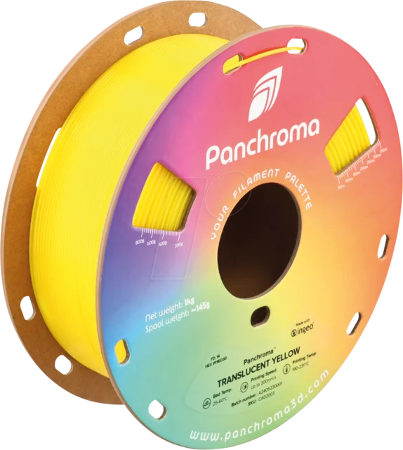 Polymaker – Panchroma PLA Translucent Yellow – 1,75 mm – 1 kg