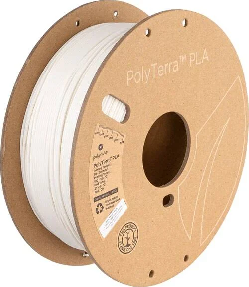Polymaker – PolyTerra PLA Cotton Weiß – 1,75 mm – 3 kg