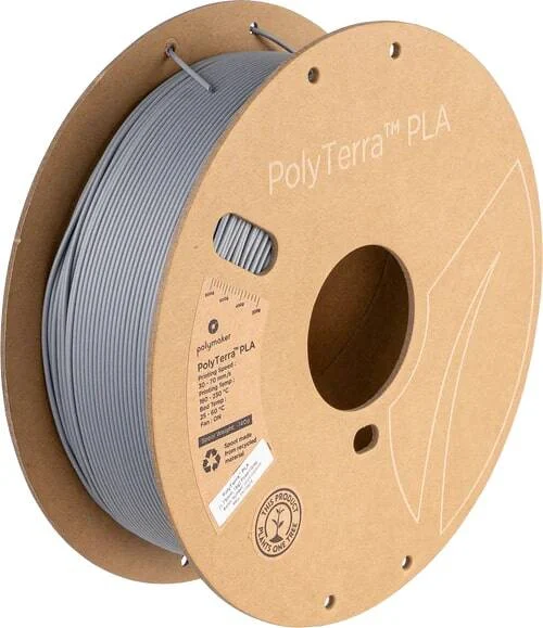 Polymaker – PolyTerra PLA Fossil Grau – 1,75 mm – 3 kg