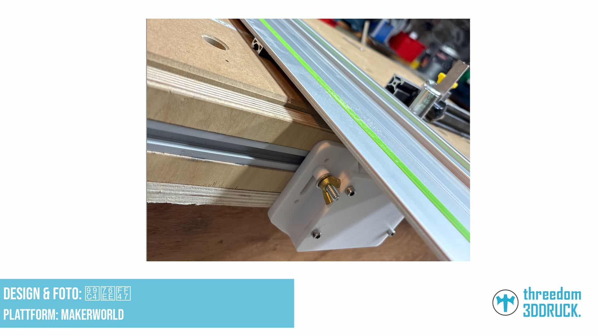 Tracksaw-Scharnier für MFT-Arbeitsplatten