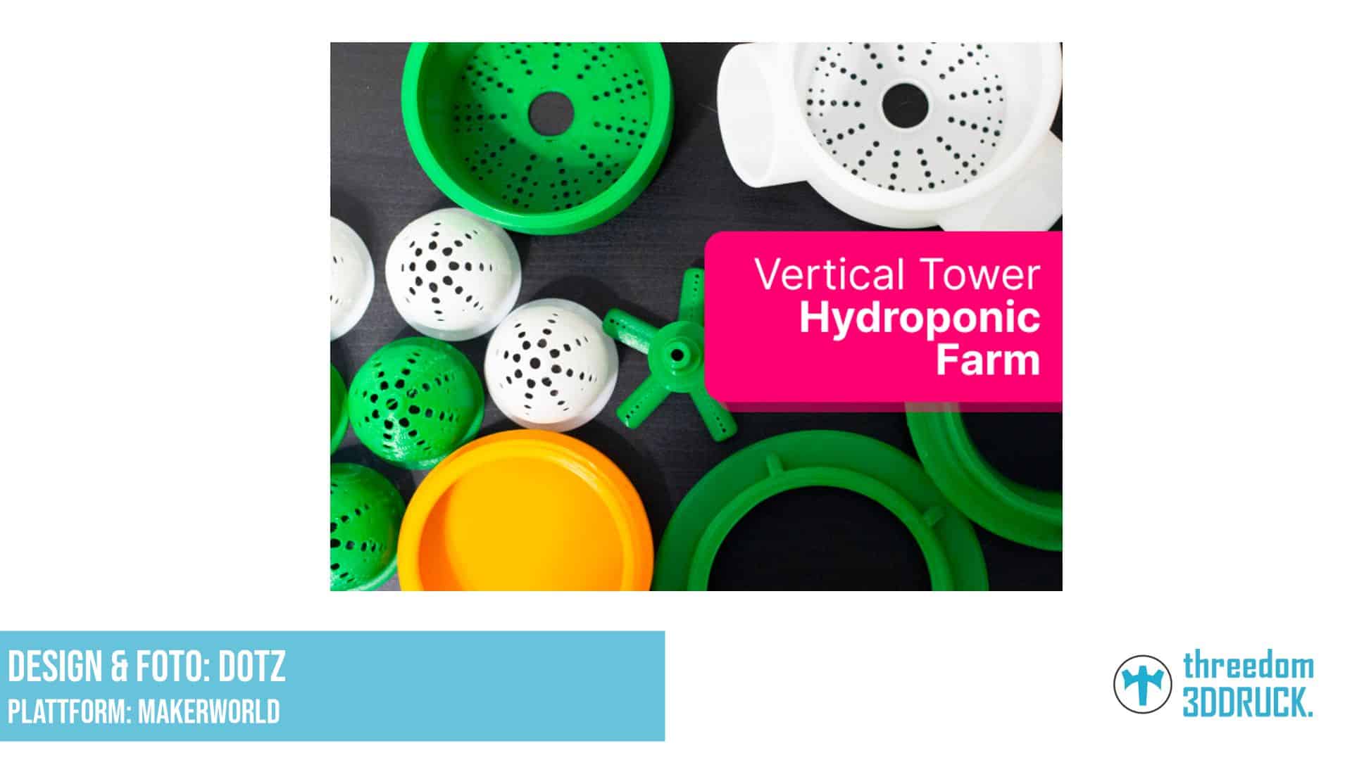 Vertikale Hydroponik-Turmfarm