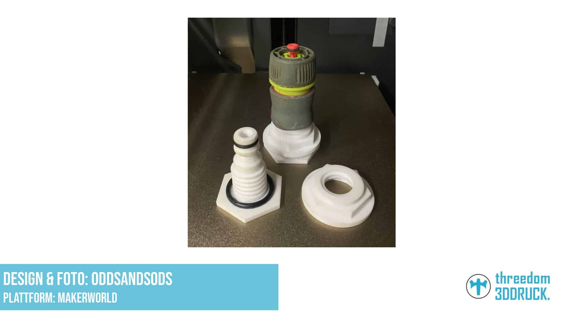 Wasserspeicher-Schlauchquickverbinder für Hydroponik und Regentonnen